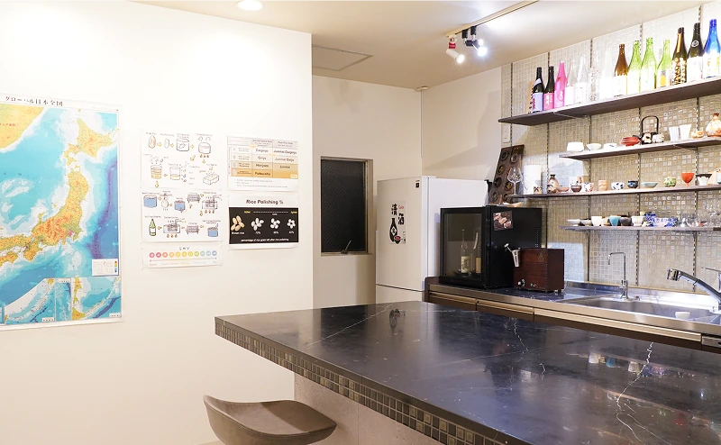 Interior of the MOMO to SAKE experience space